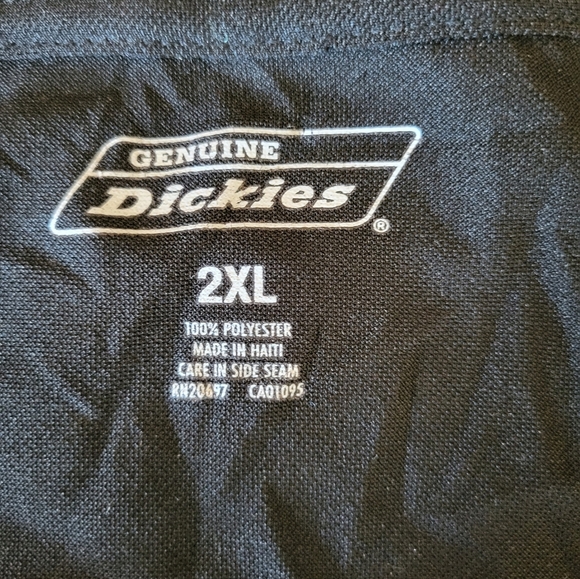 Dickies Black Short Sleeve Tee, Size 2X - Picture 4 of 6